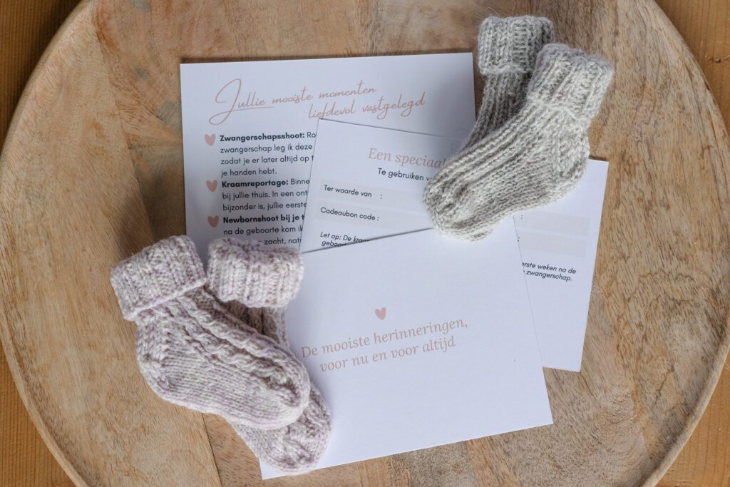 Origineel cadeau geboorte - Cadeaubon Irene Maris Fotografie